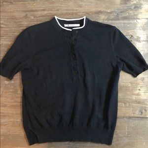Alexander Wang Polo shirt size S Black 🖤🤍🖤🤍